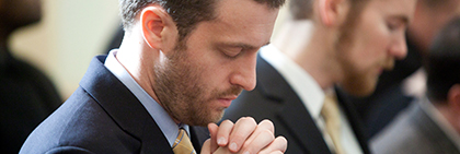 seminarian praying